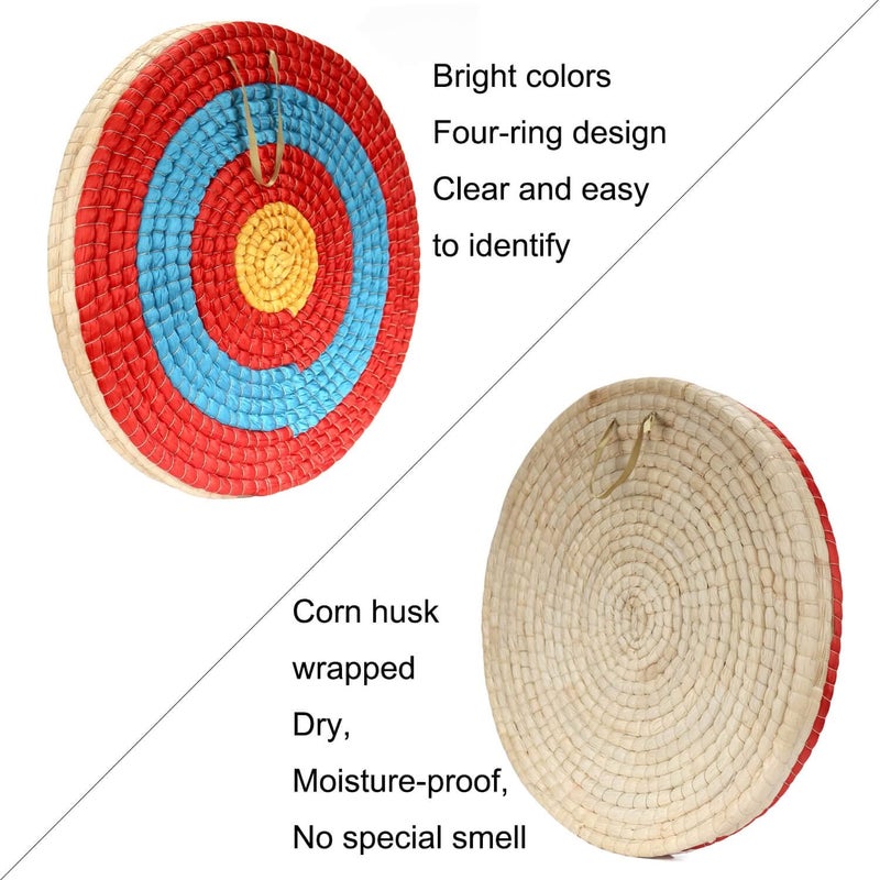 AUVIM Archery Target - Backyard Straw Archery Target for Recurve Compound or Longbow - 20 Inch Traditional Bow Arrow Target for Kids Youth Adult Archery Hunting Practice - Image 3